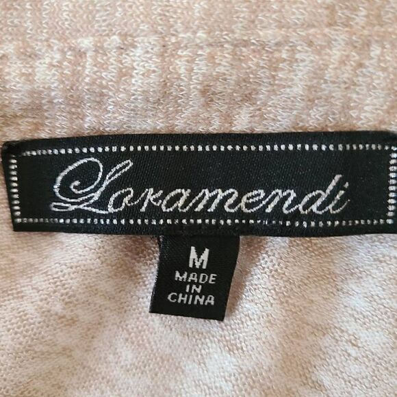 Laramendi Womens Tunic Blouse Collared Button Long Sleeve Colorblock Medium - Picture 4 of 14